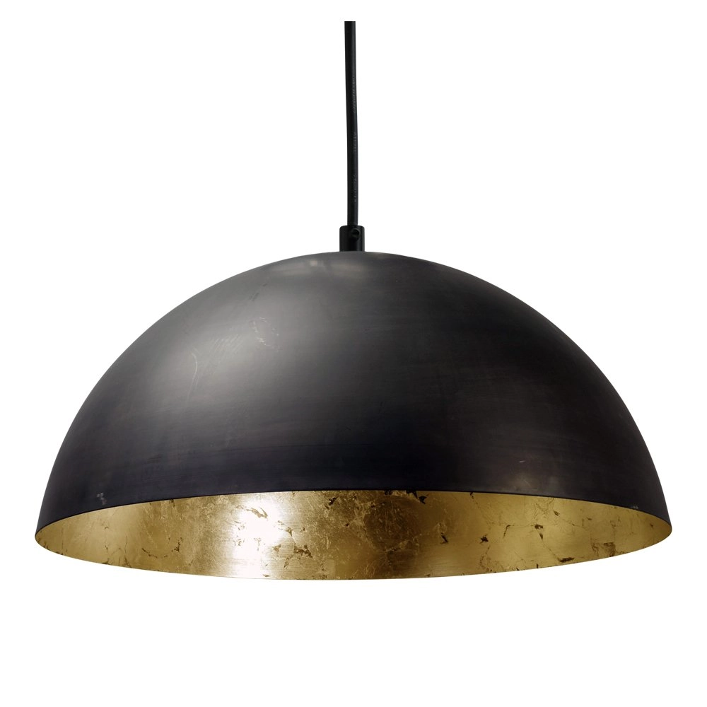Grote zwarte hanglamp Industria Gold 30 Grote zwarte hanglamp Industria Gold 30