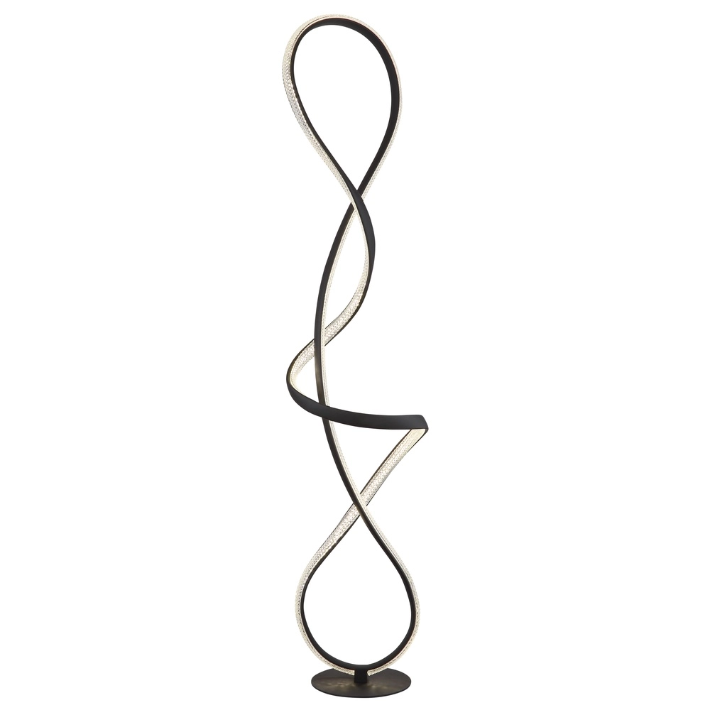 Design vloerlamp Swirl zwart