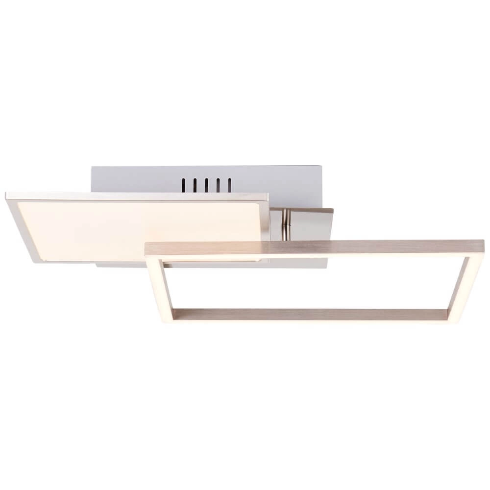 Plafondlamp Zelia 2-vaks 41cm RVS