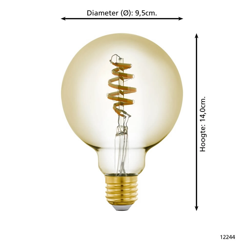 Led lampenbol Zigbee - E27 - 4.9 watt - 2200-6500K - G95 Eglo 9002759122447
