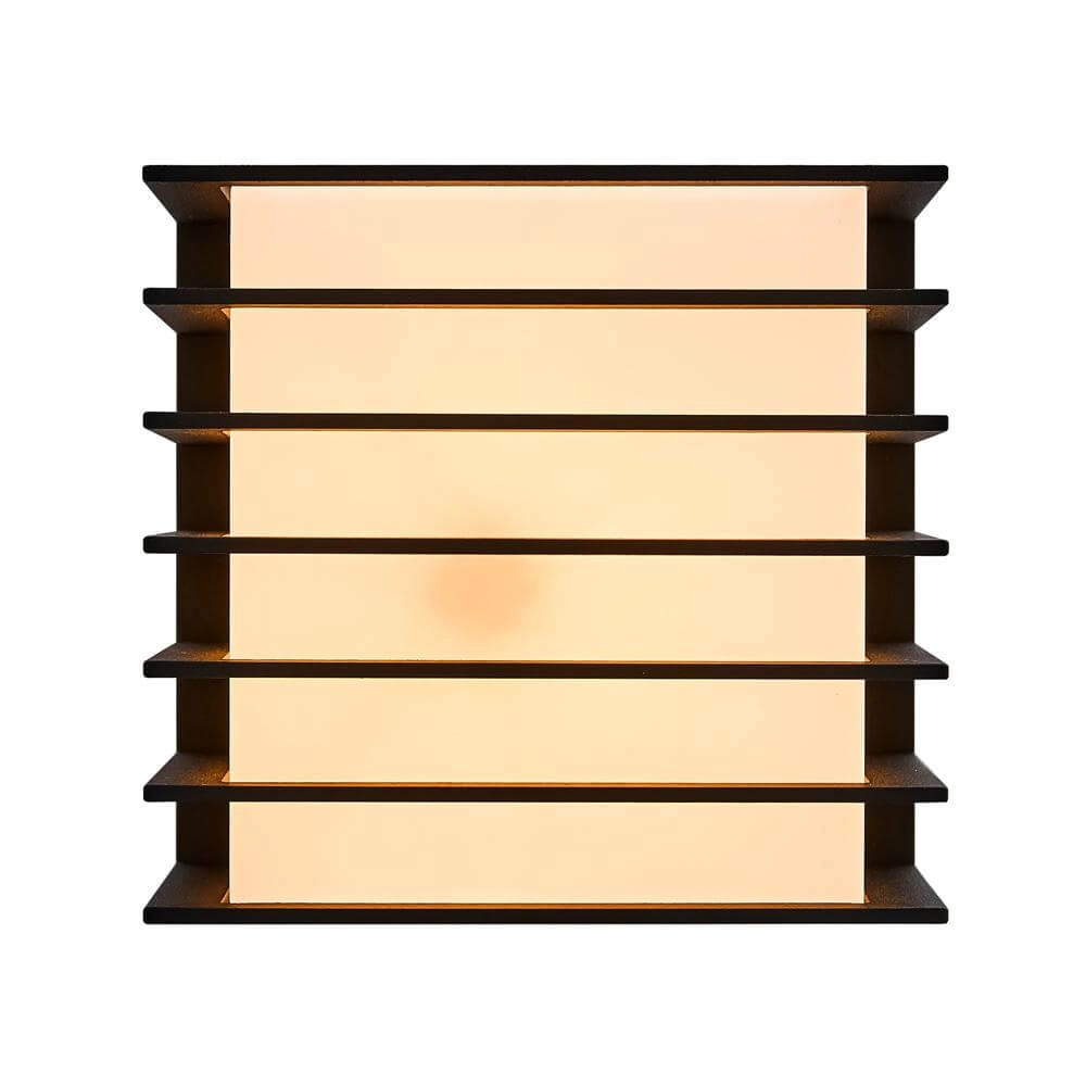 Wandamp Fluctus zwart vierkant Nordlux 5704924015595