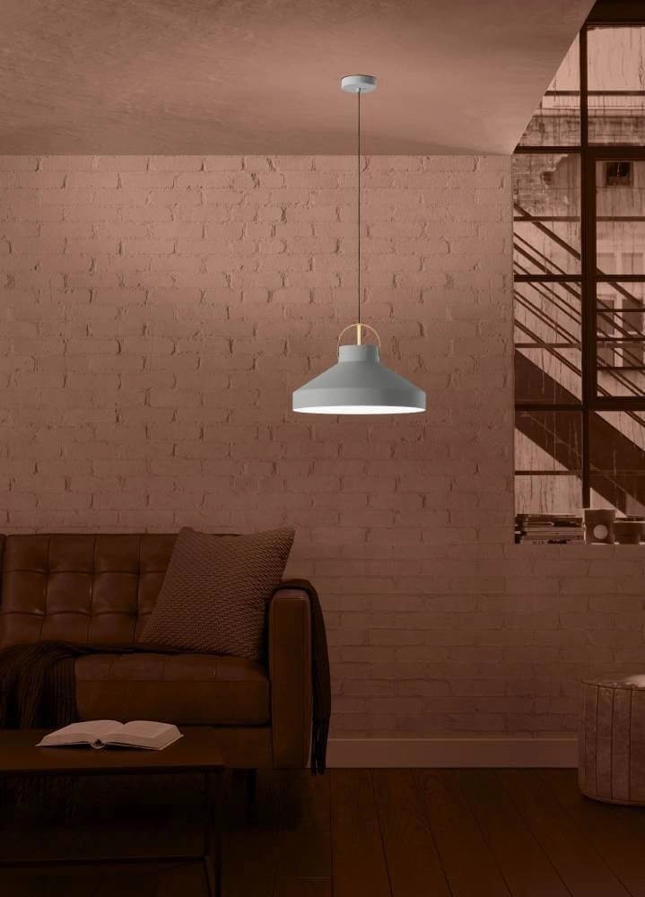 Grijze hanglamp Estepona Ø 42cm Stars of Light 9008606243327