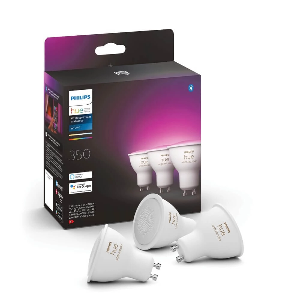 Hue - GU10 - 5W - White and Color set van 3 Philips 8720169229877
