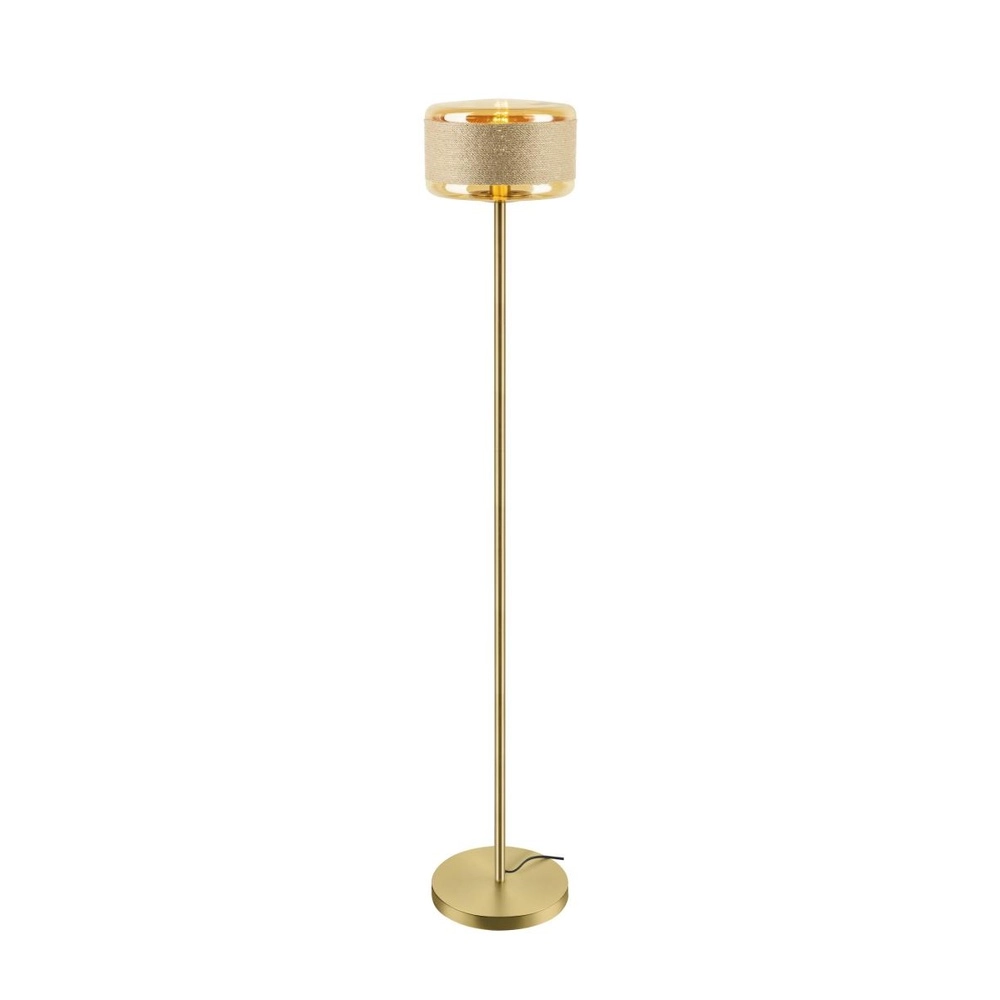 Vloerlamp Pantilo Rope 27 goud Ø 27,5cm