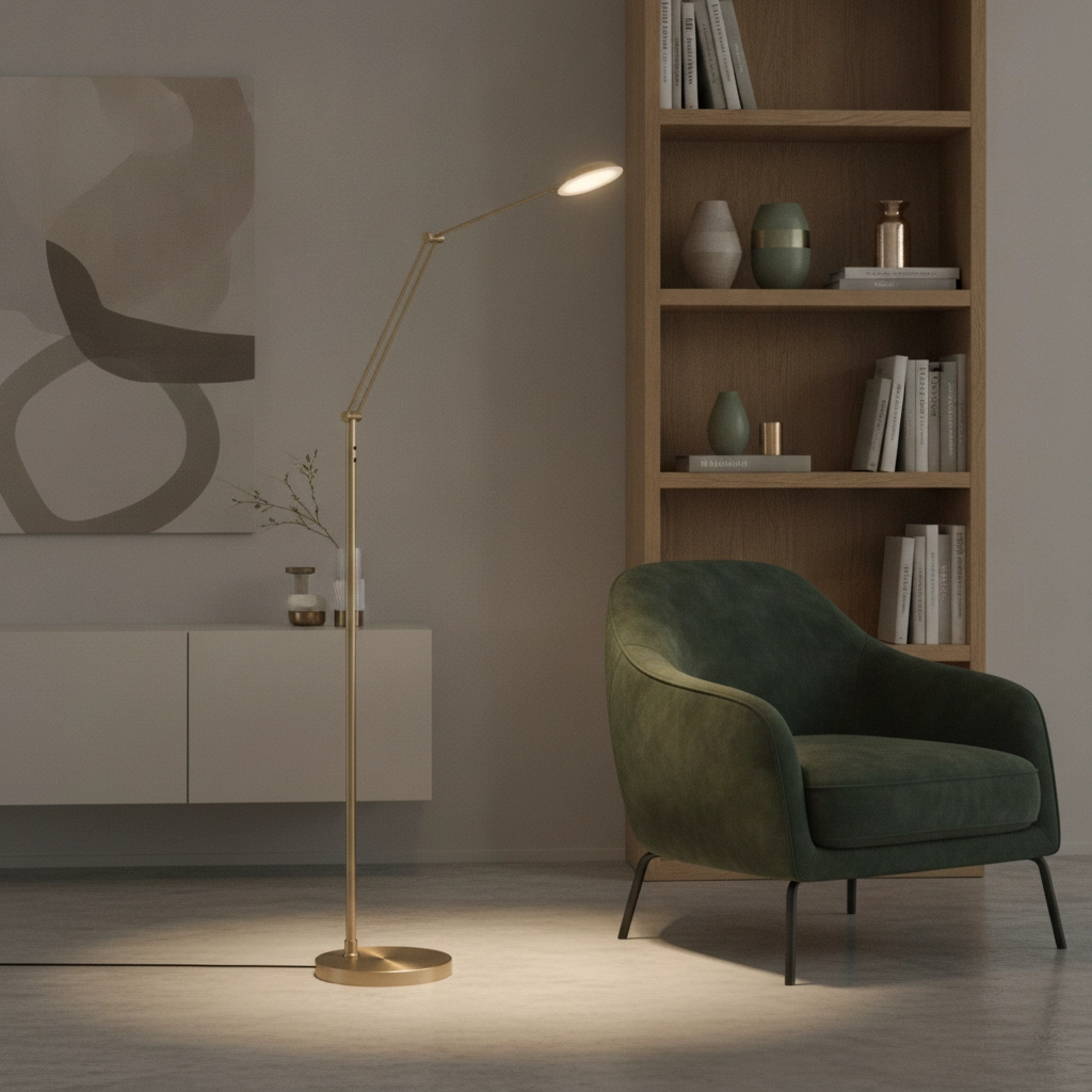 Klassieke leeslamp Palermo brons