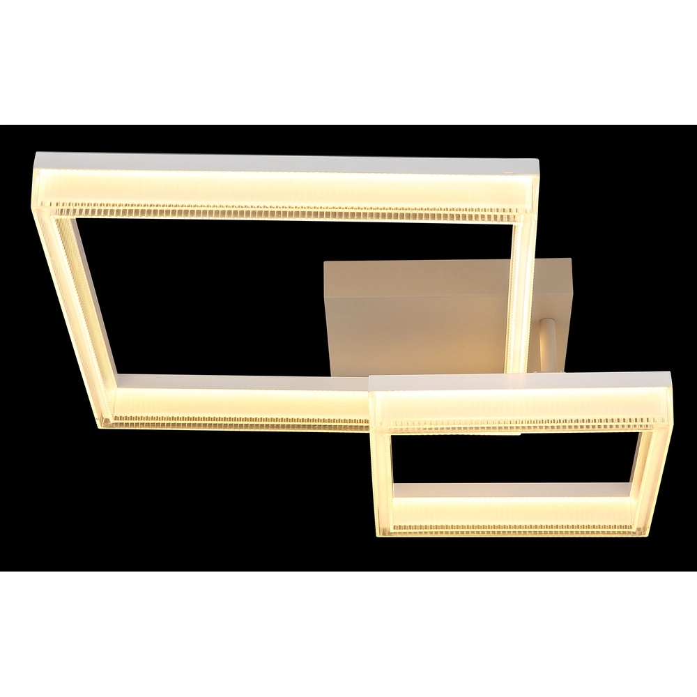 Moderne plafondlamp Zara zand bruin vierkant Globo 9007371576074