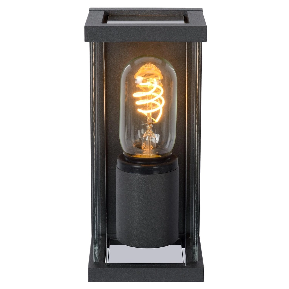 Strakke wandlamp Claire antraciet Lucide 5411212271549