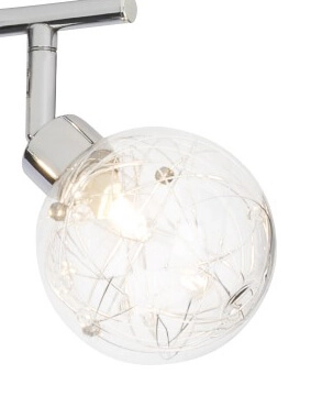 Design plafondlamp Joya 2-lichts grijs Brilliant 4004353216060