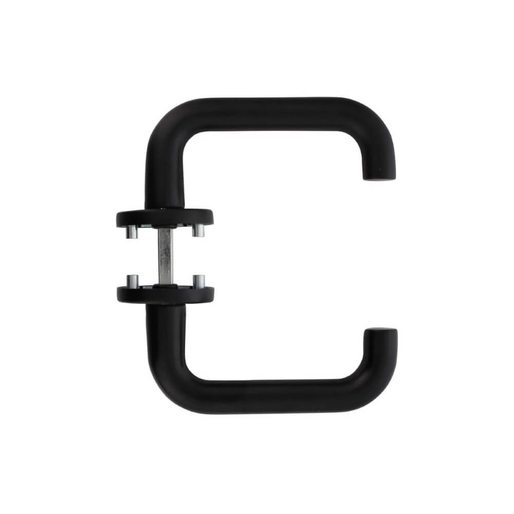 Deurklink Rond aluminium zwart Intersteel 8714186492154