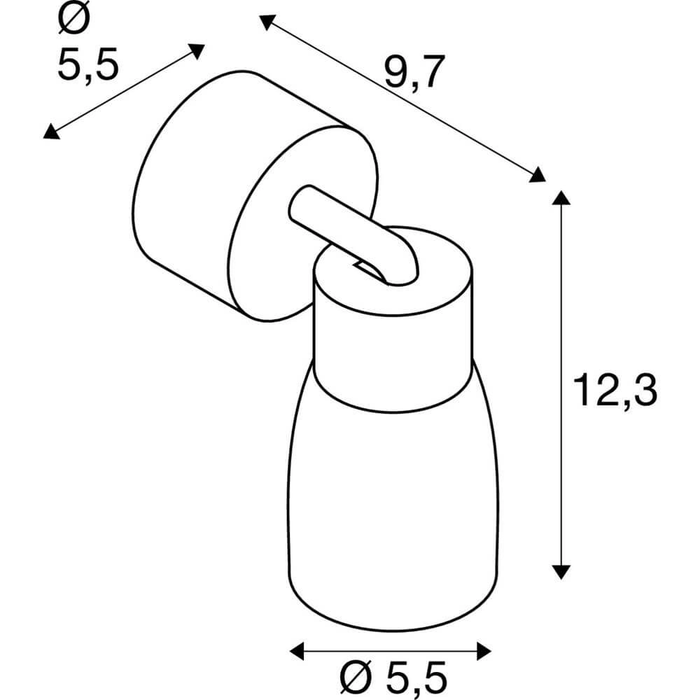 Opbouwspot Puri 2.0 Dome wit enkel SLV 4024163294324