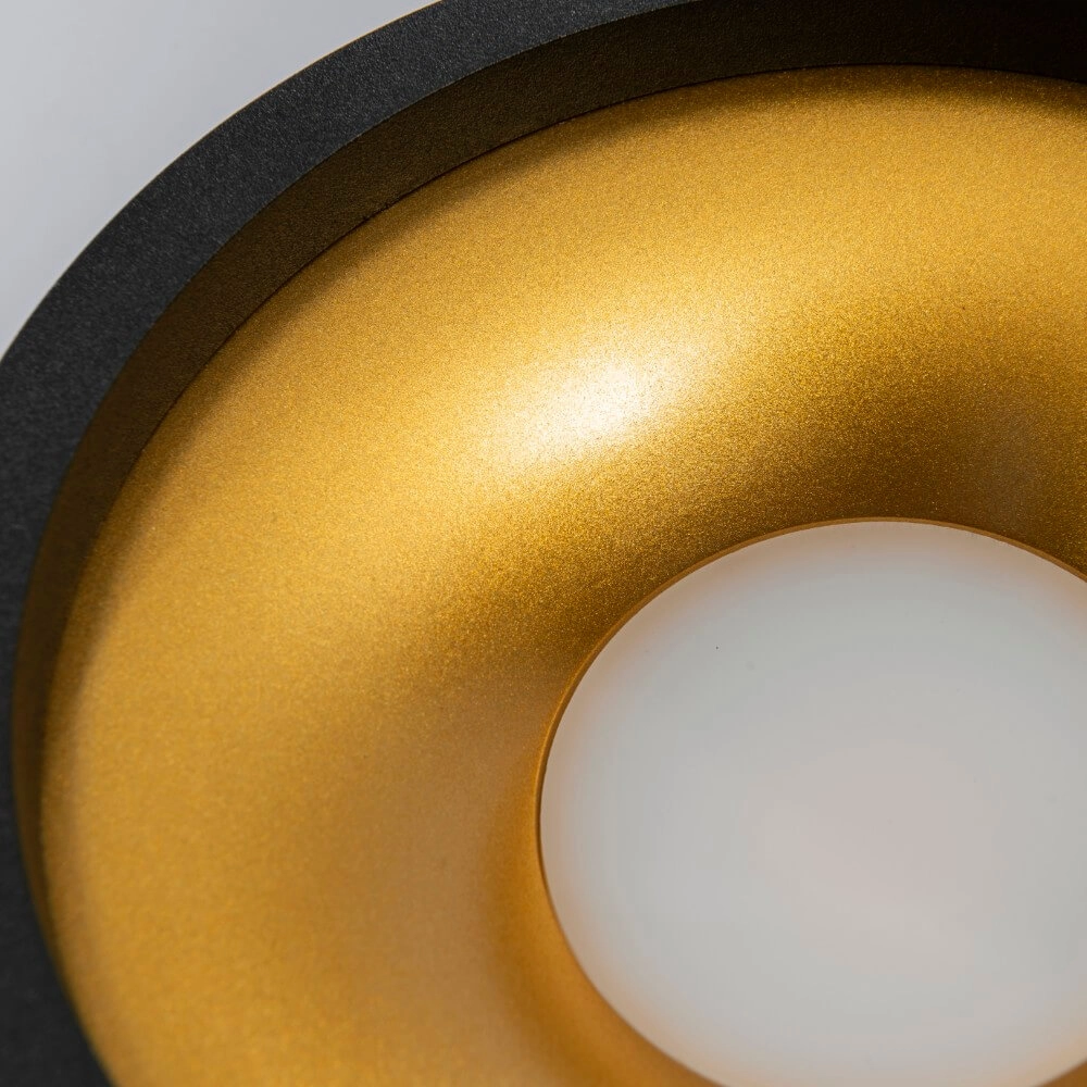 Led plafondspot Orlando zwart goud Artdelight 8720701100039