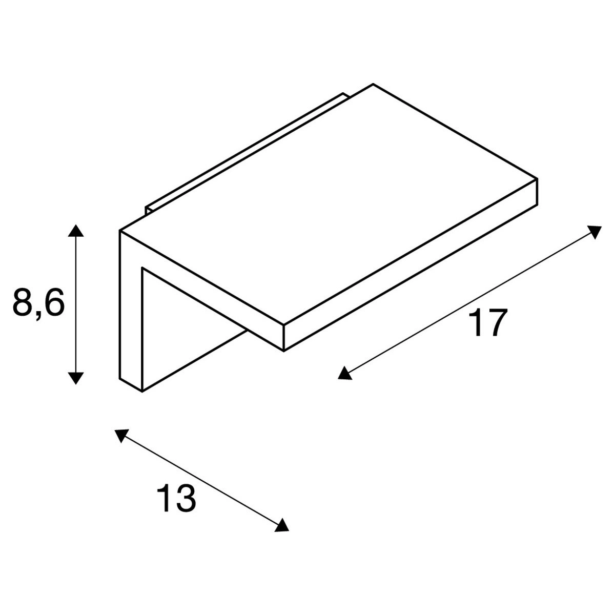 Antraciete Angolux Wall moderne wandlamp SLV 4024163143578