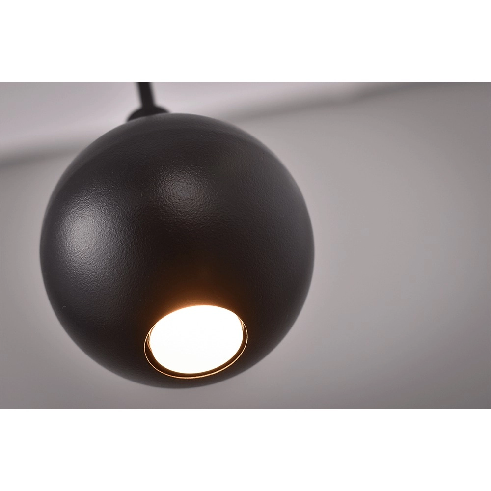 5-lichts hanglamp Talana zwart Ø 6cm DTW Masterlight 8718121356563