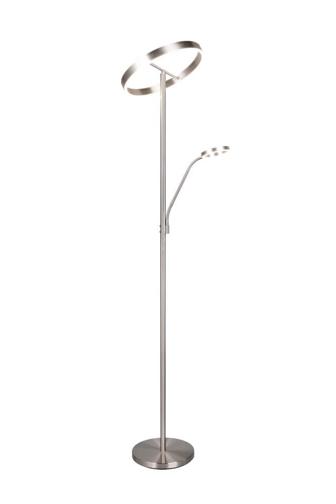 Design leeslamp Willis RVS - 180cm Trio 4017807618129