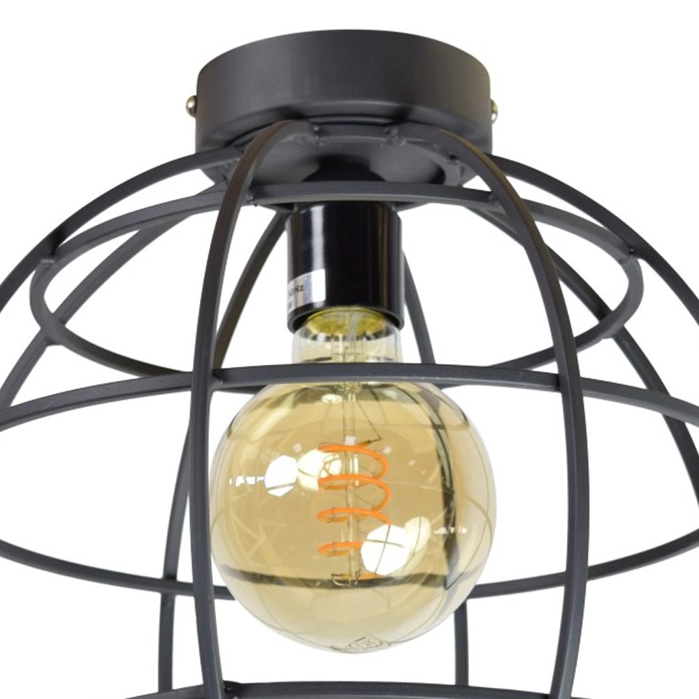 Plafondlamp Globe 28cm mat zwart Urban Interiors 8719325467116