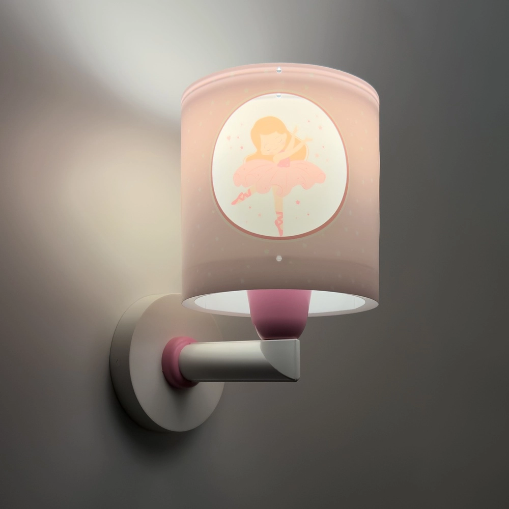 Wandlamp Princess Dance roze glow in the dark Dalber 8420406609195