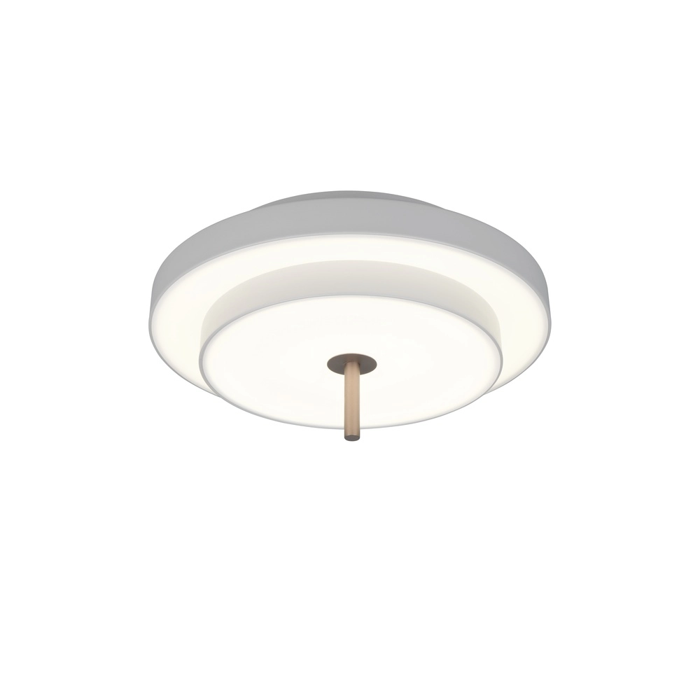 Moderne plafondlamp Keaton wit Ø 40cm Trio 4017807653700