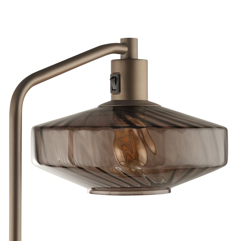 Unieke vloerlamp Lyn koffie bruin Brilliant 4004353476983