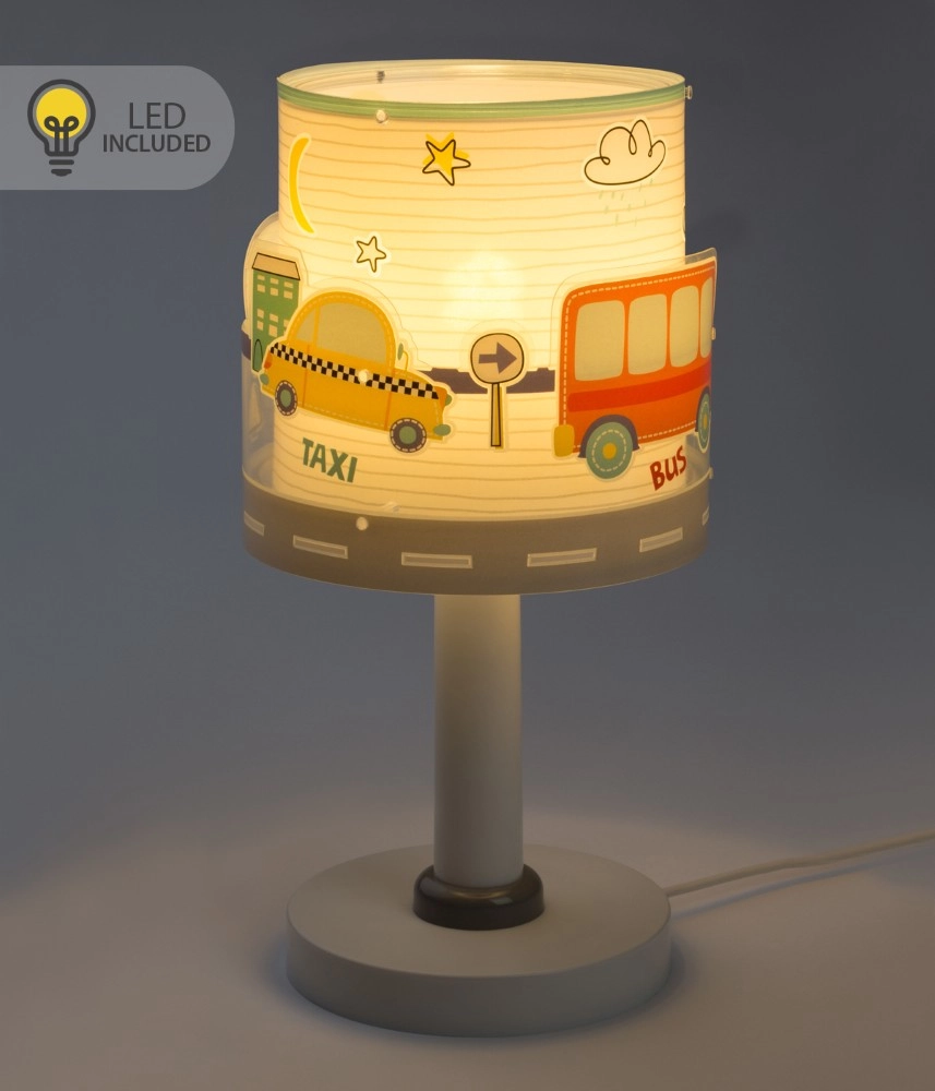 Tafellampje Baby Travel grijs glow in the dark Dalber 8420406002330