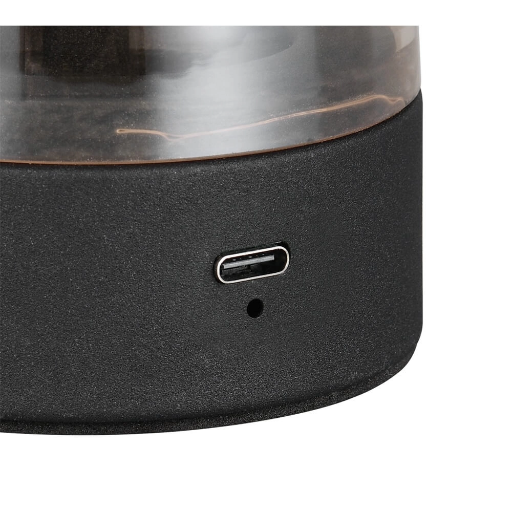 Tafellamp Dooley oplaadbaar met amber glas Trio 4017807643213