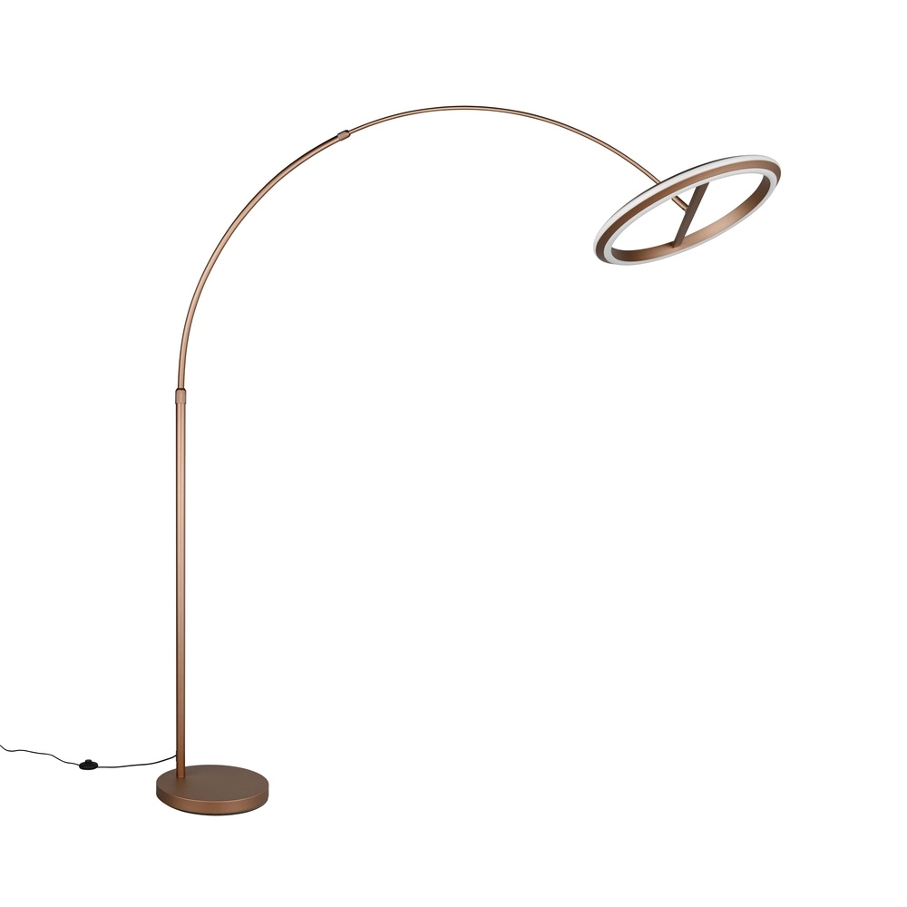 Vloerlamp Amador mokka bruin Trio 4017807688177
