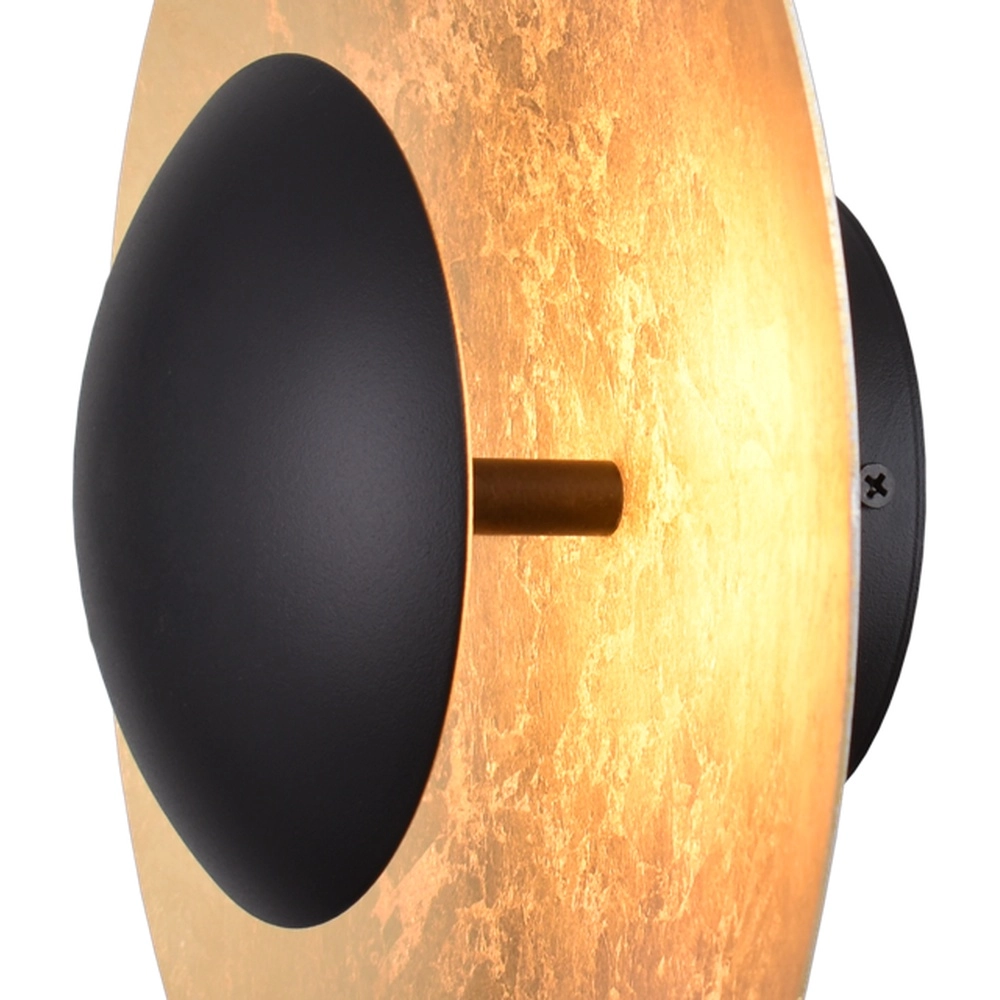 Wandlamp Zyan zwart met goud Masterlight 8718121207490