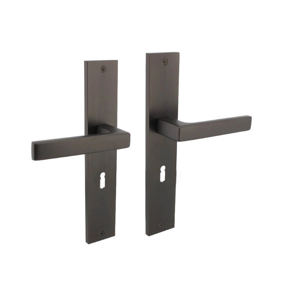 Deurklink Hera sleutelgat 56mm antraciet