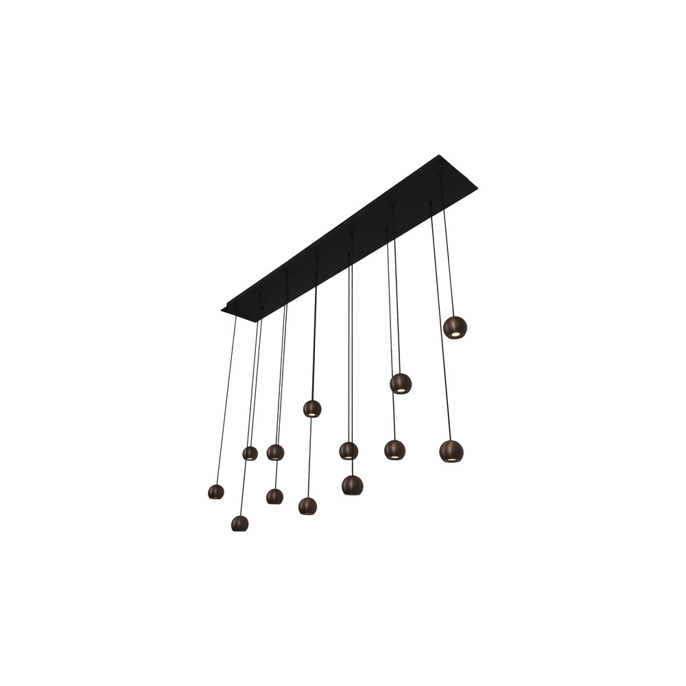 Design hanglamp Montana 13-lichts koffie bruin Premium by Lucide 5411212680150