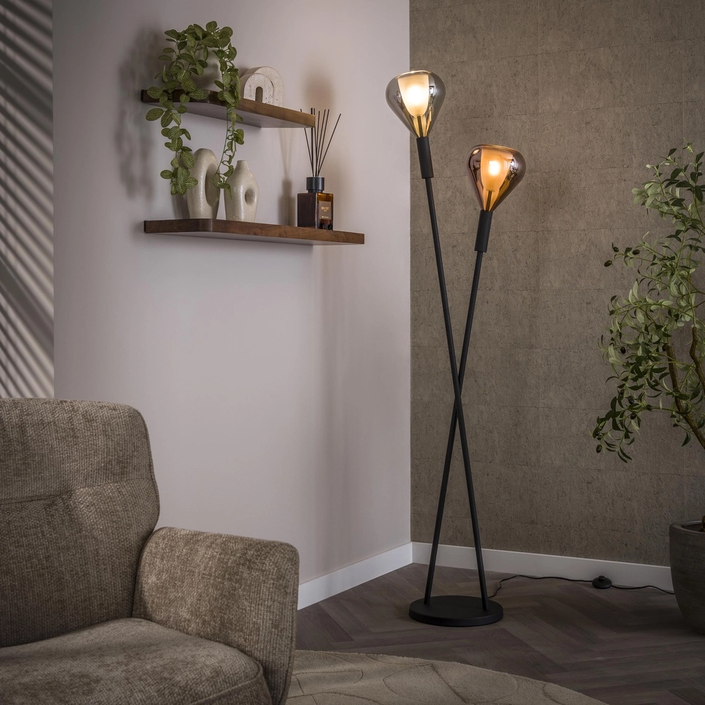 Glazen vloerlamp Wings