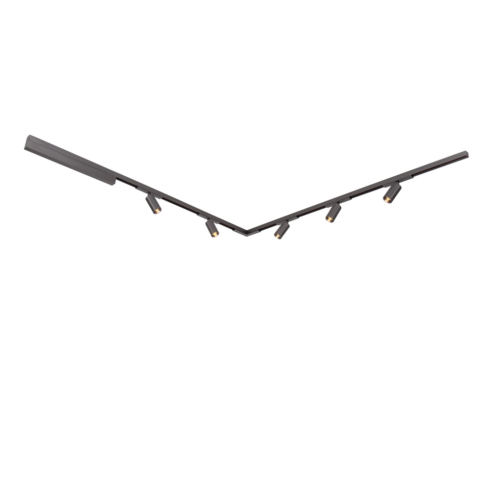 1 meter rail 1-fase Linial mat zwart chroom Premium by Lucide 5411212551962
