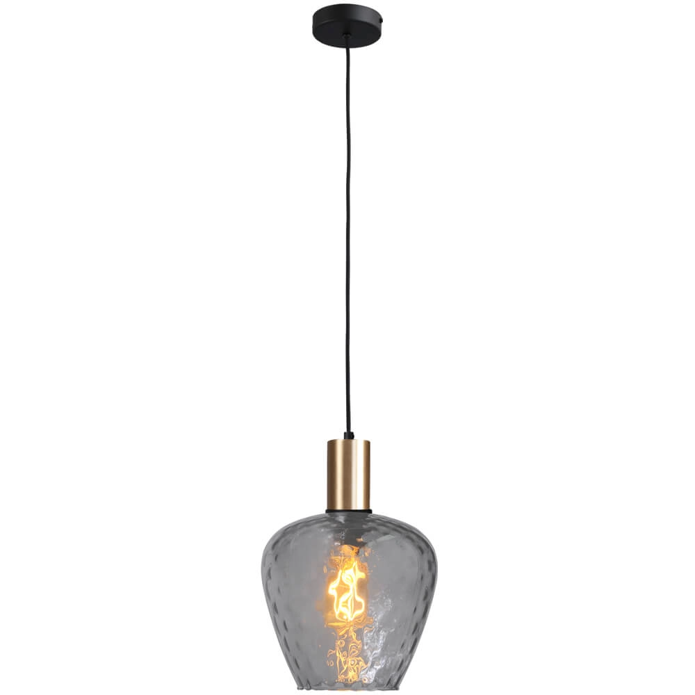 Hanglamp goud Porto met Diamond smoke glas - Ø 21cm Masterlight 8718121269184