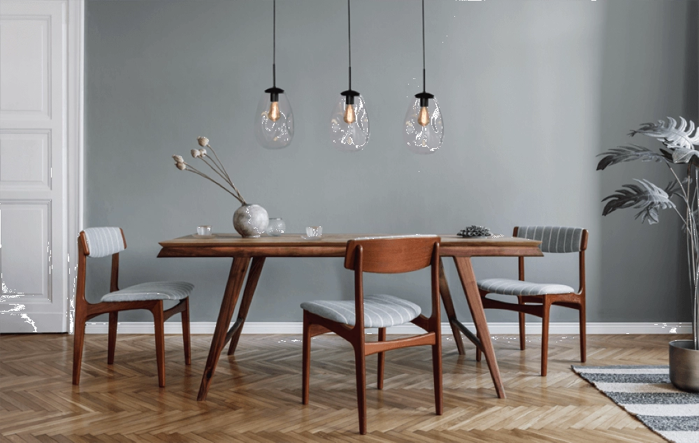 Glazen hanglamp Lava 3x helder glas Ø 22,5cm Masterlight 8718121286013