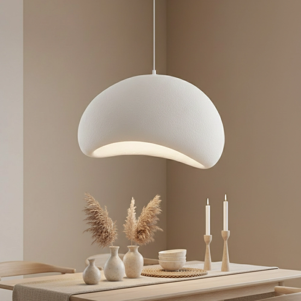 Natuurlijke hanglamp Aere wit 60cm