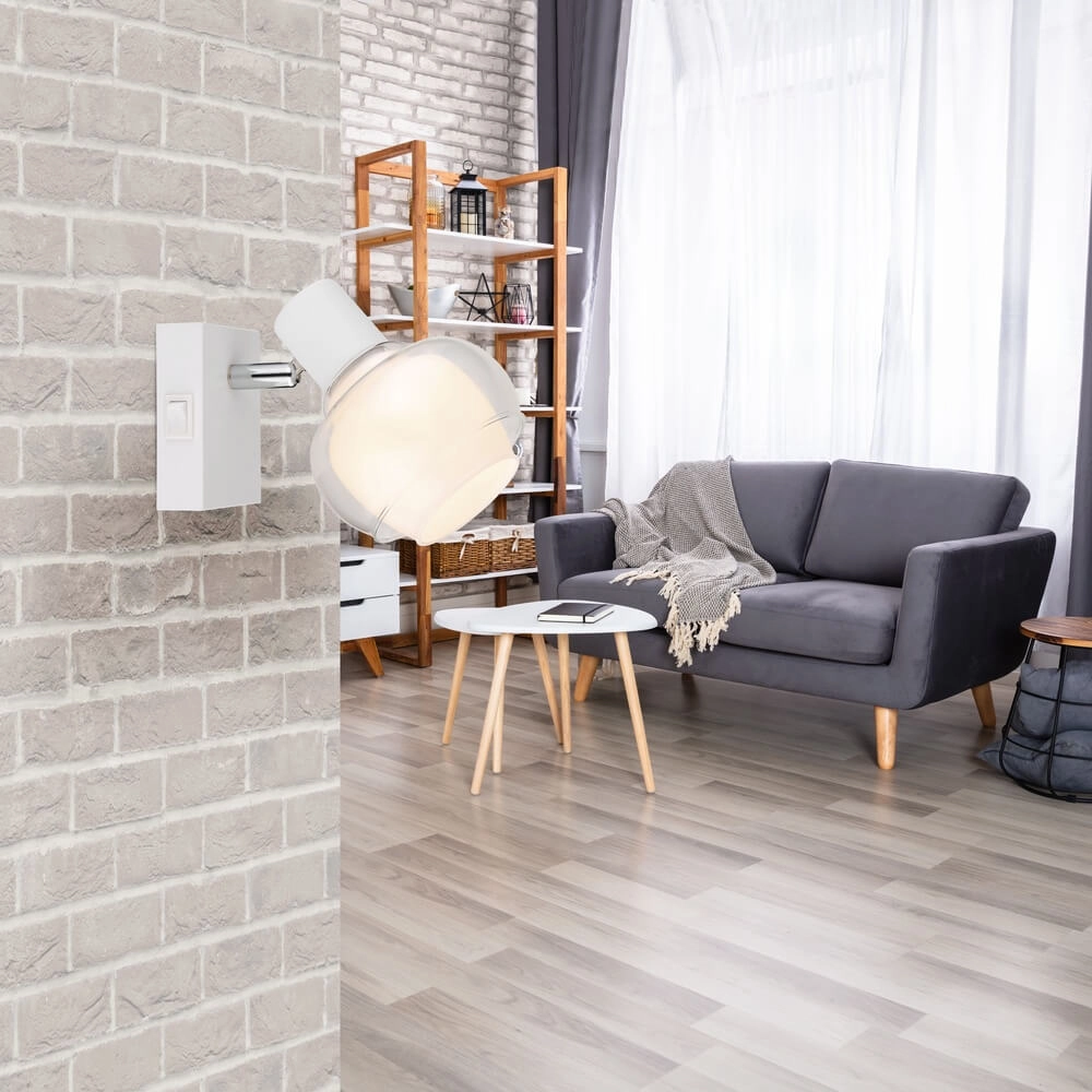 Witte wandlamp Tokki enkel Globo 9007371458035