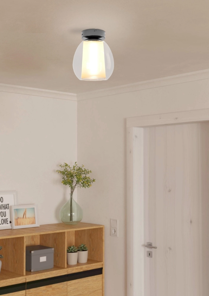 Plafondlamp Menorca grijs met afstandsbediening Stars of Light 9008606359974