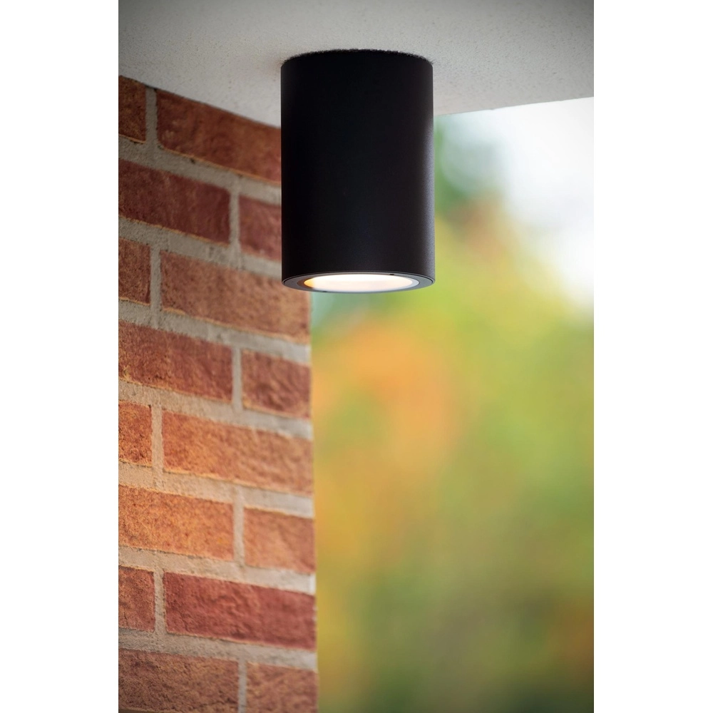 Plafondspot Volantis zwart IP54 Lucide 5411212272034
