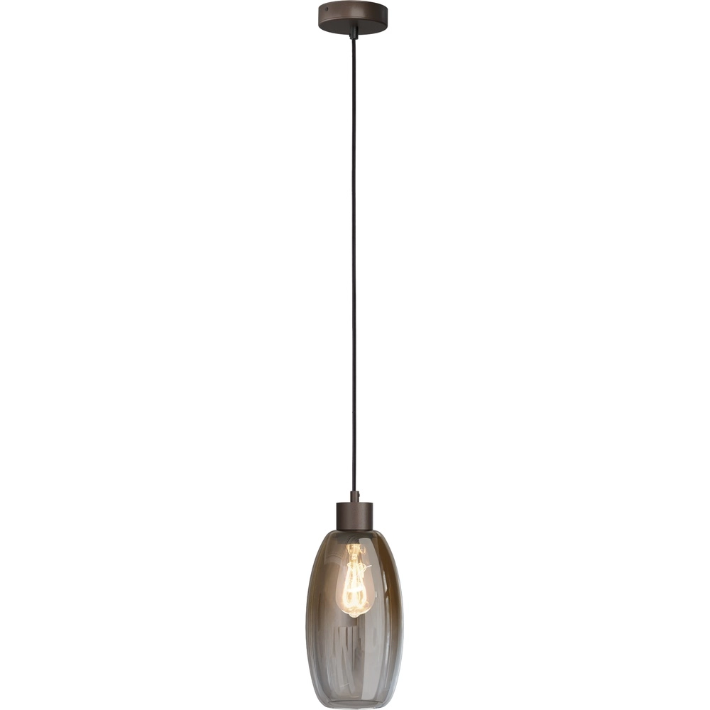Glazen hanglamp Olive Ø 15cm - cacao