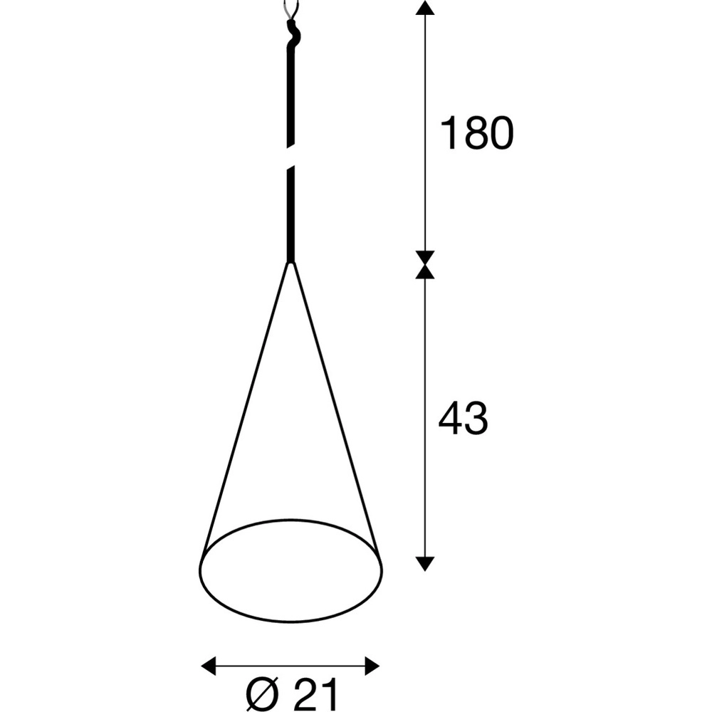 Hanglamp Magico aluminium Ø 21cm SLV 4024163305198