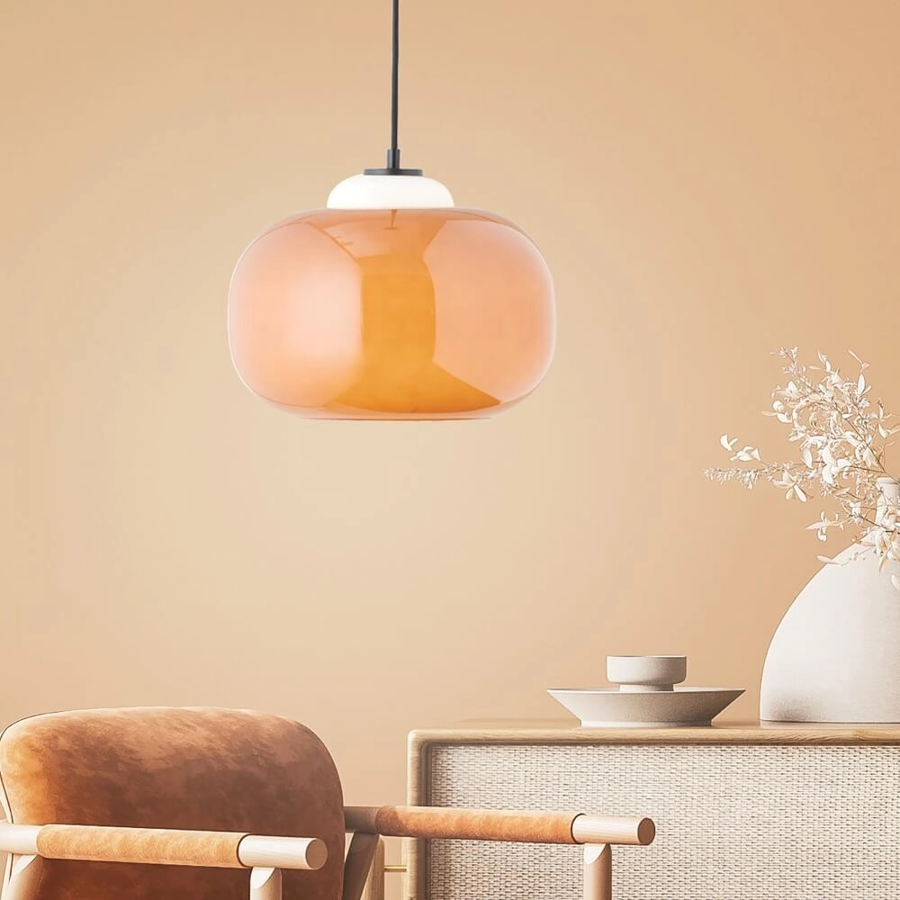 Hanglamp Blop oranje Brilliant 4004353413346