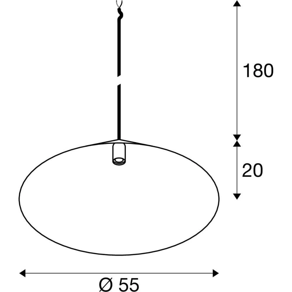 Hanglamp Magico 55 zwart met goud Ø 55cm SLV 4024163297110