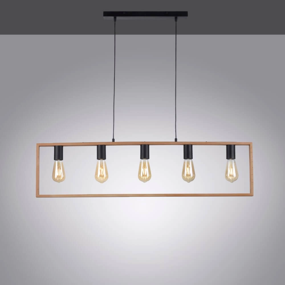 Landelijke hanglamp Franky 5-lichts Just Light 4043689966447