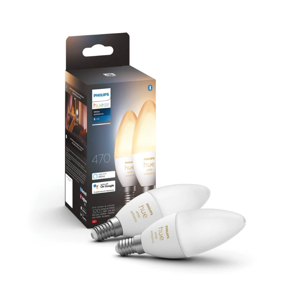 Hue - E14 - 5W - White Ambiance set van 2 Philips 8719514356733