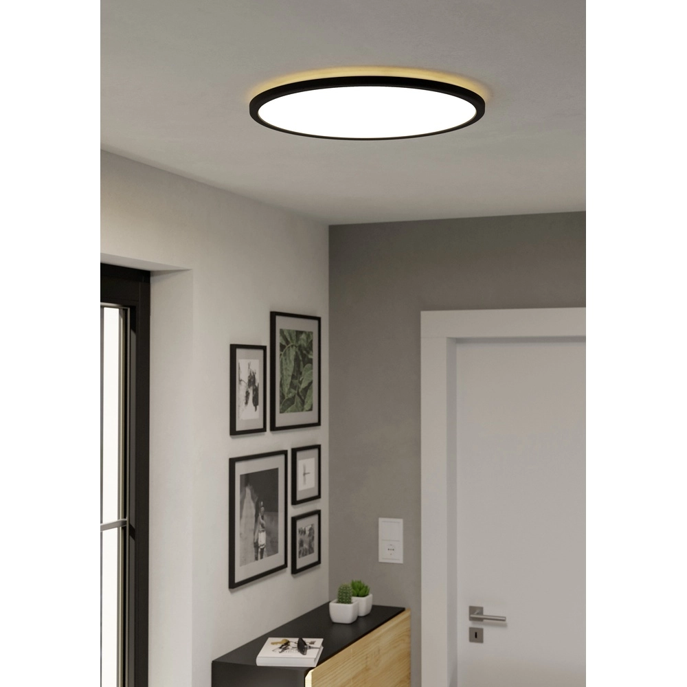 Badkamer plafondlamp Rovito Zigbee - zwart - Ø 50cm Eglo 9008606329861
