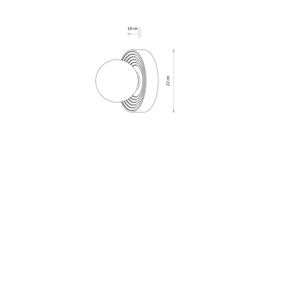 Design wandlamp Clay roze Ø 22cm Lyora 5903139117463