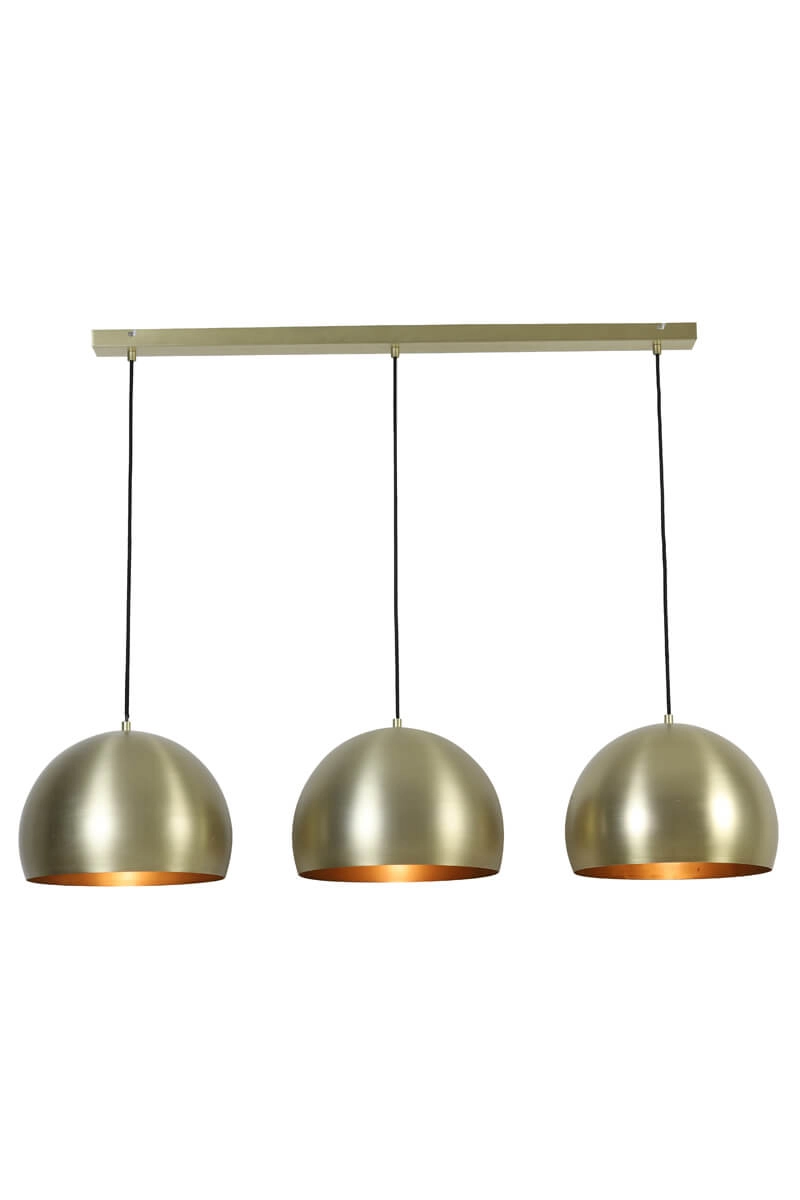 3-lichts hanglamp Jaicey goud Light & Living 8717807231088