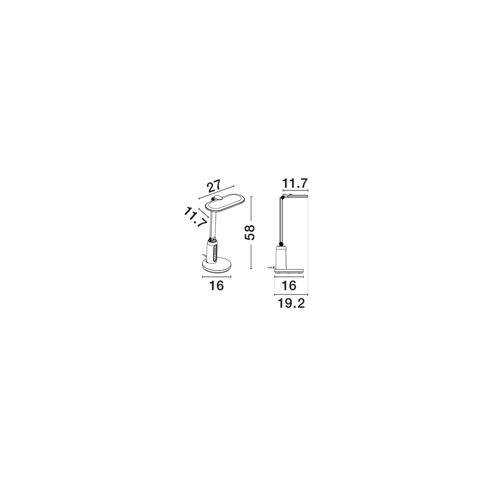 Witte bureaulamp Biolight anti-UV Lyora 5212017477804
