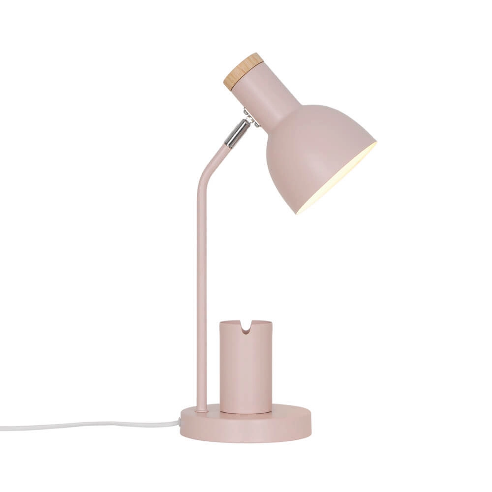 Roze bureaulamp Devone met pennenbakje Nordlux 5704924024566