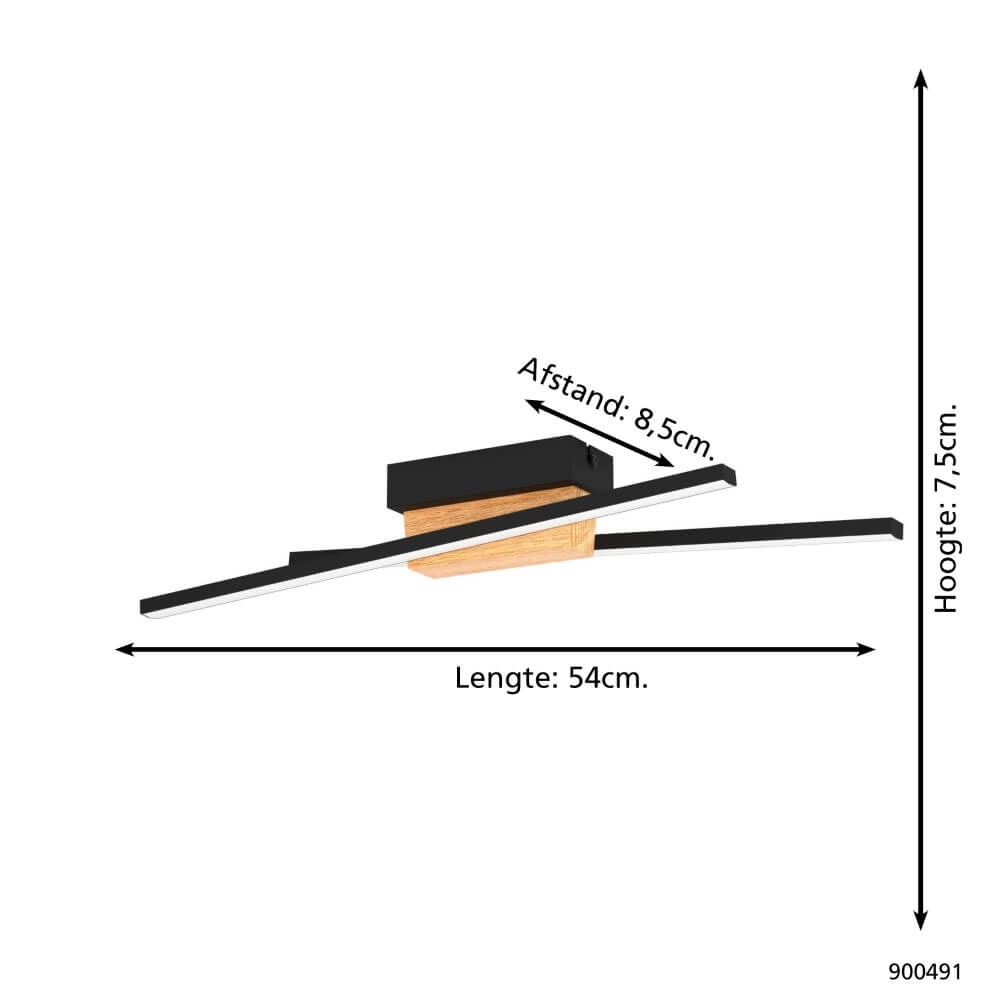 Moderne wandlamp Panagria met led Eglo 9008606244256