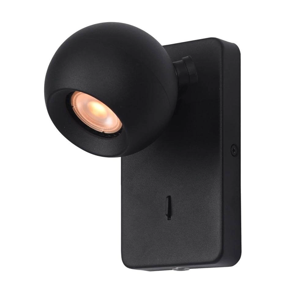 Wandlamp Bolero bol zwart
