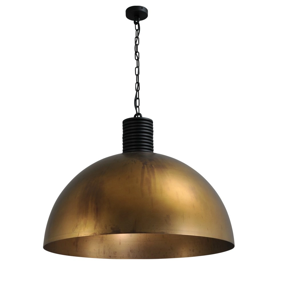 Bronzen industrie hanglamp Industria 80